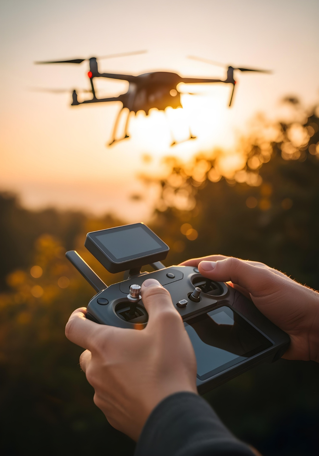 Thulir Drones pilot operating professional UAV